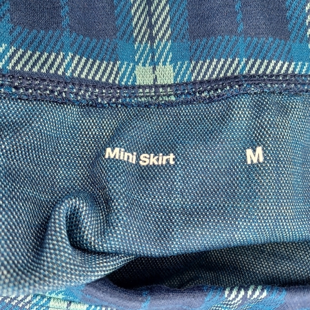 SO blue plaid buttoned faux wrap preppy 90’s Y2K schoolgirl mini skirt NWT - Picture 13 of 15